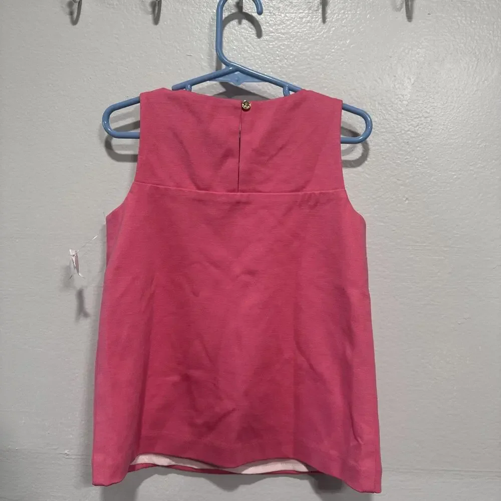 Lot Of 3 Carters Velvet Pants, Pink Black Bow Top, Cropped Leggings Girls Sz 6